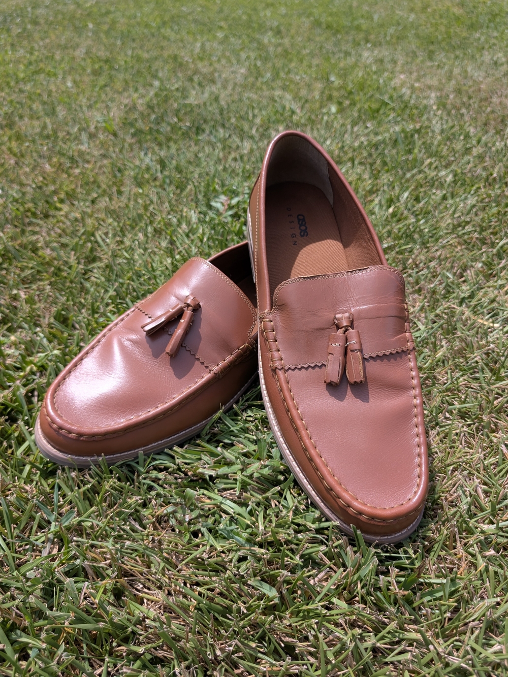 ASOS Tan Tassel Loafers for Men